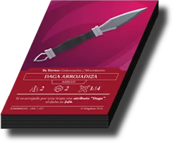 Pila de cartas de arroje.