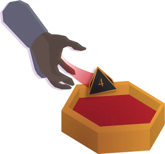 Tirar dado de 4 caras