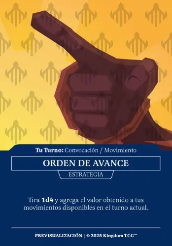 ORDEN DE AVANCE