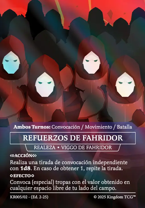 REFUERZOS DE FAHRIDOR