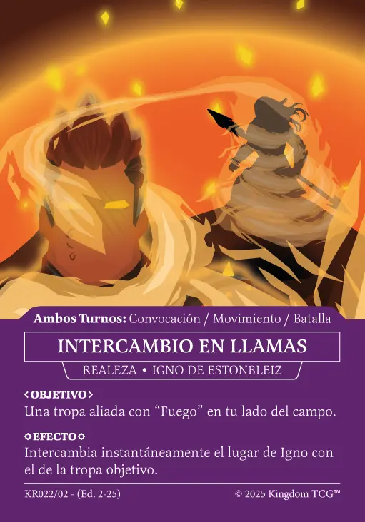 INTERCAMBIO EN LLAMAS